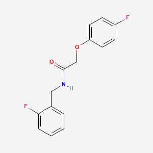 molecular formula C15H13F2NO2 B4631712 N-(2-fluorobenzyl)-2-(4-fluorophenoxy)acetamide 