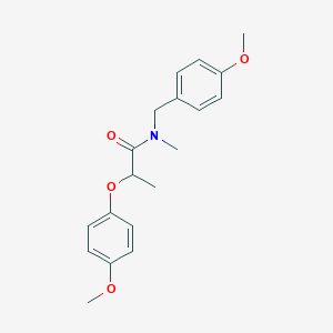 molecular formula C19H23NO4 B4631732 N-(4-methoxybenzyl)-2-(4-methoxyphenoxy)-N-methylpropanamide 
