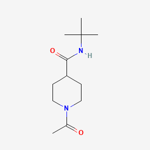 molecular formula C12H22N2O2 B4631881 1-乙酰基-N-(叔丁基)-4-哌啶甲酰胺 