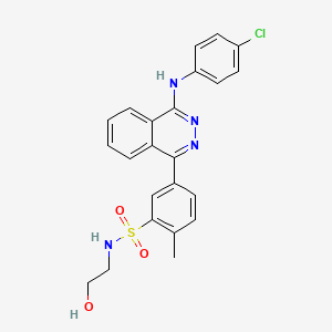 5-{4-[(4-chlorophenyl)amino]-1-phthalazinyl}-N-(2-hydroxyethyl)-2-methylbenzenesulfonamide