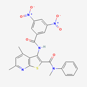 3-(3,5-DINITROBENZAMIDO)-N,4,6-TRIMETHYL-N-PHENYLTHIENO[2,3-B]PYRIDINE-2-CARBOXAMIDE