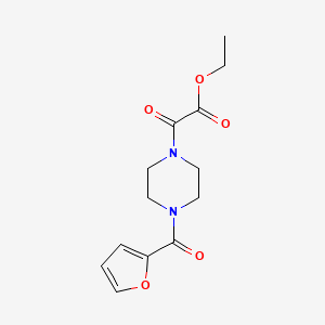 ETHYL 2-[4-(2-FURYLCARBONYL)PIPERAZINO]-2-OXOACETATE