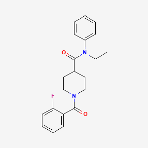 N-ethyl-1-(2-fluorobenzoyl)-N-phenyl-4-piperidinecarboxamide