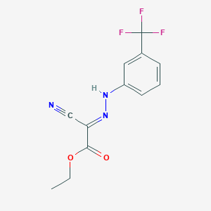 ethyl (2E)-cyano{2-[3-(trifluoromethyl)phenyl]hydrazinylidene}ethanoate