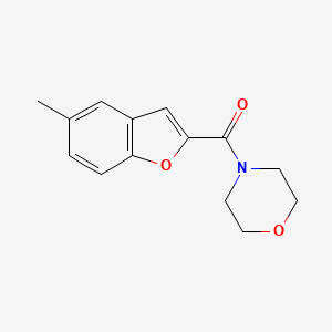 4-[(5-methyl-1-benzofuran-2-yl)carbonyl]morpholine