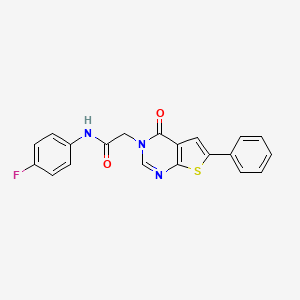 N-(4-fluorophenyl)-2-(4-oxo-6-phenylthieno[2,3-d]pyrimidin-3(4H)-yl)acetamide