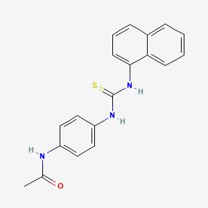 molecular formula C19H17N3OS B4632030 N-(4-{[(1-萘胺)碳硫酰]氨基}苯基)乙酰胺 