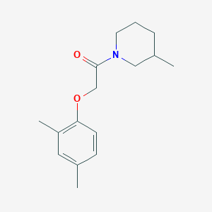 molecular formula C16H23NO2 B4632087 2-(2,4-DIMETHYLPHENOXY)-1-(3-METHYLPIPERIDINO)-1-ETHANONE 