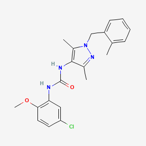 N-(5-chloro-2-methoxyphenyl)-N'-[3,5-dimethyl-1-(2-methylbenzyl)-1H-pyrazol-4-yl]urea