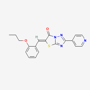 5-(2-propoxybenzylidene)-2-(4-pyridinyl)[1,3]thiazolo[3,2-b][1,2,4]triazol-6(5H)-one