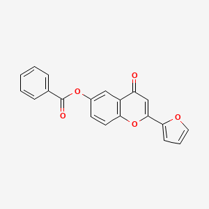 2-(2-furyl)-4-oxo-4H-chromen-6-yl benzoate