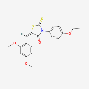 5-(2,4-dimethoxybenzylidene)-3-(4-ethoxyphenyl)-2-thioxo-1,3-thiazolidin-4-one