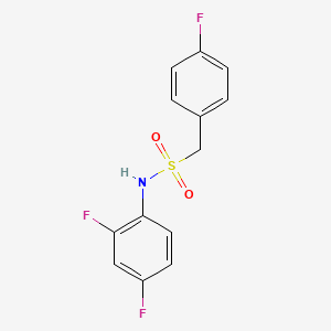 molecular formula C13H10F3NO2S B4632175 N-(2,4-difluorophenyl)-1-(4-fluorophenyl)methanesulfonamide 