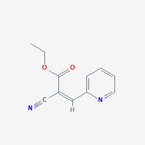 molecular formula C11H10N2O2 B4632205 ethyl 2-cyano-3-(2-pyridinyl)acrylate 