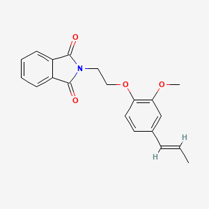 molecular formula C20H19NO4 B4632332 2-{2-[2-methoxy-4-(1-propen-1-yl)phenoxy]ethyl}-1H-isoindole-1,3(2H)-dione 