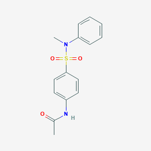 molecular formula C15H16N2O3S B463236 N-{4-[methyl(phenyl)sulfamoyl]phenyl}acetamide CAS No. 332886-16-5