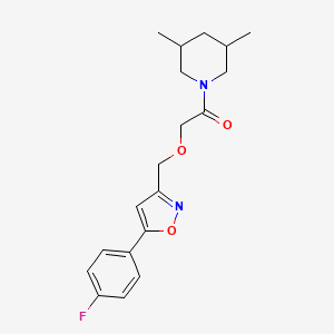 1-({[5-(4-fluorophenyl)-3-isoxazolyl]methoxy}acetyl)-3,5-dimethylpiperidine