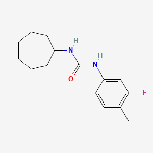 N-cycloheptyl-N'-(3-fluoro-4-methylphenyl)urea