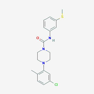 4-(5-chloro-2-methylphenyl)-N-[3-(methylsulfanyl)phenyl]piperazine-1-carboxamide