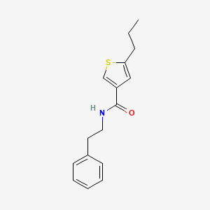 N-(2-phenylethyl)-5-propylthiophene-3-carboxamide