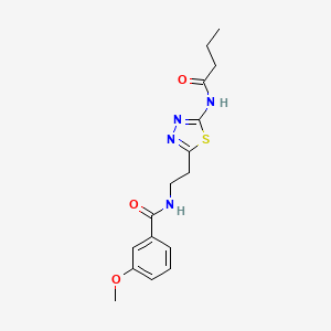 molecular formula C16H20N4O3S B4632429 N-[2-(5-BUTANAMIDO-1,3,4-THIADIAZOL-2-YL)ETHYL]-3-METHOXYBENZAMIDE 