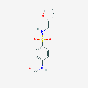molecular formula C13H18N2O4S B463249 N-(4-{[(tetrahydro-2-furanylmethyl)amino]sulfonyl}phenyl)acetamide CAS No. 154585-99-6