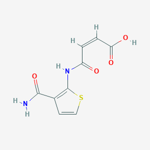 4-{[3-(aminocarbonyl)-2-thienyl]amino}-4-oxo-2-butenoic acid