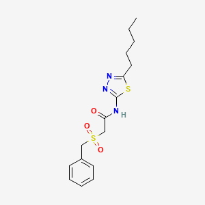 N-(5-PENTYL-1,3,4-THIADIAZOL-2-YL)-2-PHENYLMETHANESULFONYLACETAMIDE