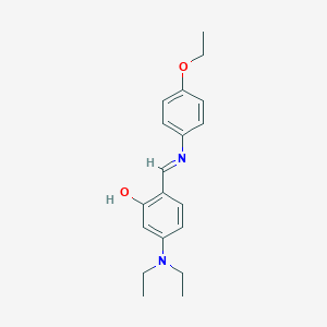 molecular formula C19H24N2O2 B463253 5-(Diethylamino)-2-{[(4-ethoxyphenyl)imino]methyl}phenol CAS No. 878384-67-9