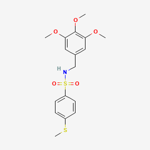 4-(methylthio)-N-(3,4,5-trimethoxybenzyl)benzenesulfonamide