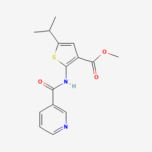 methyl 5-isopropyl-2-[(3-pyridinylcarbonyl)amino]-3-thiophenecarboxylate