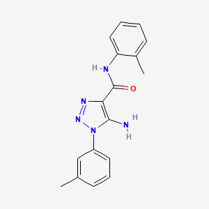 molecular formula C17H17N5O B4632611 5-amino-N-(2-methylphenyl)-1-(3-methylphenyl)-1H-1,2,3-triazole-4-carboxamide 