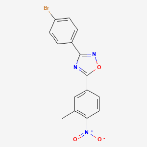 3-(4-bromophenyl)-5-(3-methyl-4-nitrophenyl)-1,2,4-oxadiazole