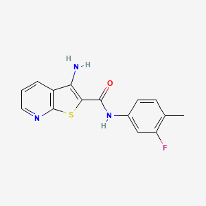 3-amino-N-(3-fluoro-4-methylphenyl)thieno[2,3-b]pyridine-2-carboxamide