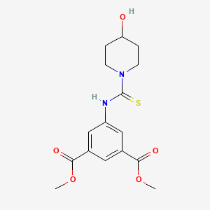 Methyl 5-{[(4-hydroxypiperidyl)thioxomethyl]amino}-3-(methoxycarbonyl)benzoate