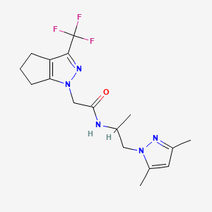 N-[2-(3,5-dimethyl-1H-pyrazol-1-yl)-1-methylethyl]-2-[3-(trifluoromethyl)-5,6-dihydrocyclopenta[c]pyrazol-1(4H)-yl]acetamide