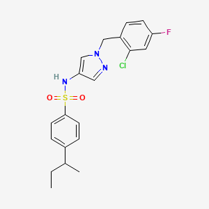 4-(butan-2-yl)-N-[1-(2-chloro-4-fluorobenzyl)-1H-pyrazol-4-yl]benzenesulfonamide