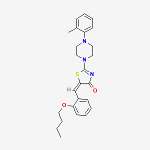 (5E)-5-(2-butoxybenzylidene)-2-[4-(2-methylphenyl)piperazin-1-yl]-1,3-thiazol-4(5H)-one