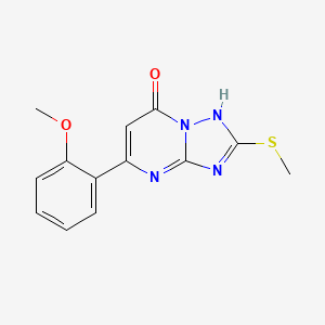 5-(2-methoxyphenyl)-2-(methylsulfanyl)[1,2,4]triazolo[1,5-a]pyrimidin-7(4H)-one