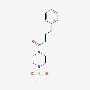 1-[4-(METHYLSULFONYL)PIPERAZINO]-4-PHENYL-1-BUTANONE