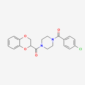 [4-(4-Chlorobenzoyl)piperazino](2,3-dihydro-1,4-benzodioxin-2-yl)methanone