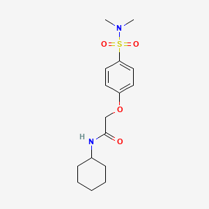 N-cyclohexyl-2-[4-(dimethylsulfamoyl)phenoxy]acetamide