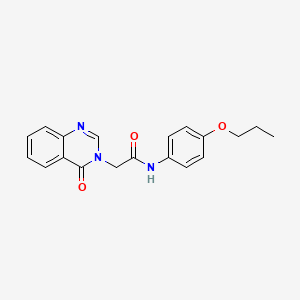 molecular formula C19H19N3O3 B4632924 2-(4-oxo-3(4H)-quinazolinyl)-N-(4-propoxyphenyl)acetamide 