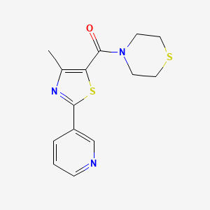 [4-METHYL-2-(3-PYRIDYL)-1,3-THIAZOL-5-YL](1,4-THIAZINAN-4-YL)METHANONE