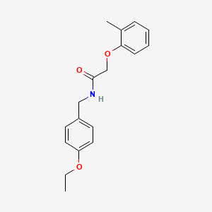 molecular formula C18H21NO3 B4632935 N-(4-ethoxybenzyl)-2-(2-methylphenoxy)acetamide 