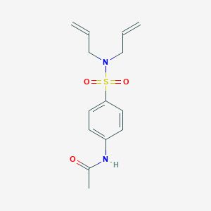 molecular formula C14H18N2O3S B463296 N-{4-[(diallylamino)sulfonyl]phenyl}acetamide CAS No. 331838-99-4