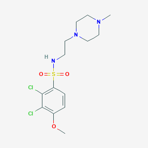 2,3-dichloro-4-methoxy-N-[2-(4-methyl-1-piperazinyl)ethyl]benzenesulfonamide