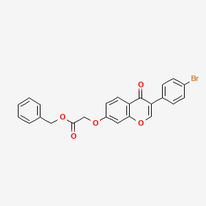 benzyl 2-((3-(4-bromophenyl)-4-oxo-4H-chromen-7-yl)oxy)acetate