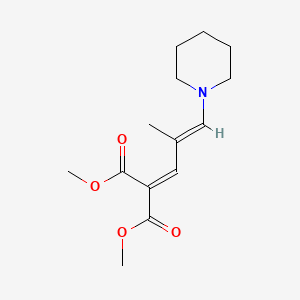 dimethyl [2-methyl-3-(1-piperidinyl)-2-propen-1-ylidene]malonate