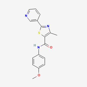 N-(4-methoxyphenyl)-4-methyl-2-(pyridin-3-yl)-1,3-thiazole-5-carboxamide